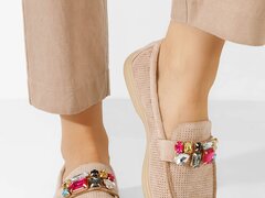 Mocasini de vara dama Maceira V8 kaki